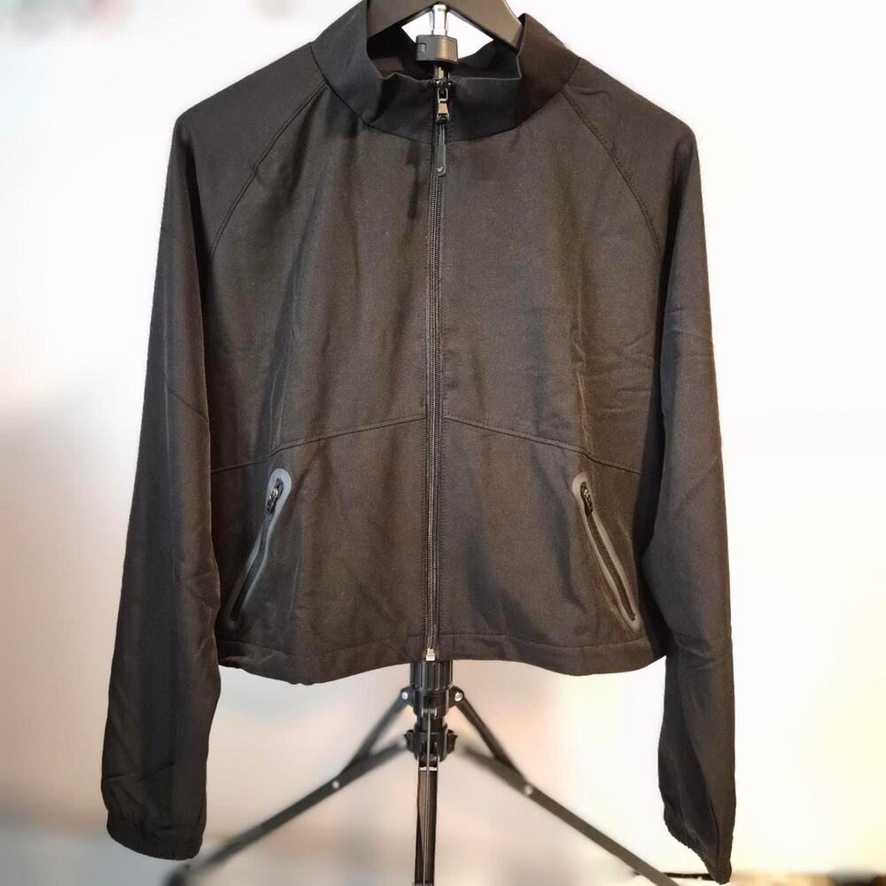 Villin‎ black technical full zip windbreaker